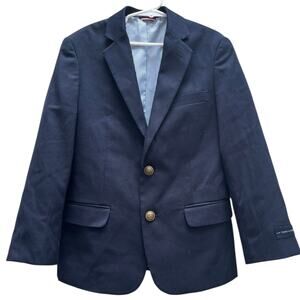 NEW Tommy Hilfiger Navy Blue Blazer Jacket Sport Coat Lined Little Boy's Size 8
